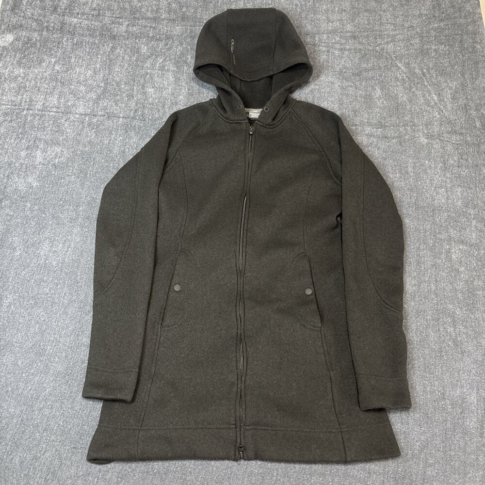 Outdoor Research Longitude Hoody Jacket Womens Size Medium Black Fleece Long